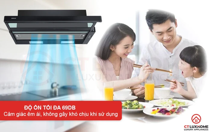 Máy Hút Mùi Âm Tủ Bosch DFT93CA61B Ngang 90CM